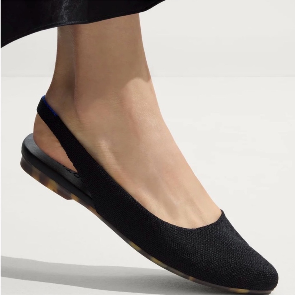 Rothy's The Almond Sling Back Black Size 8 1/2 US - Picture 2 of 9